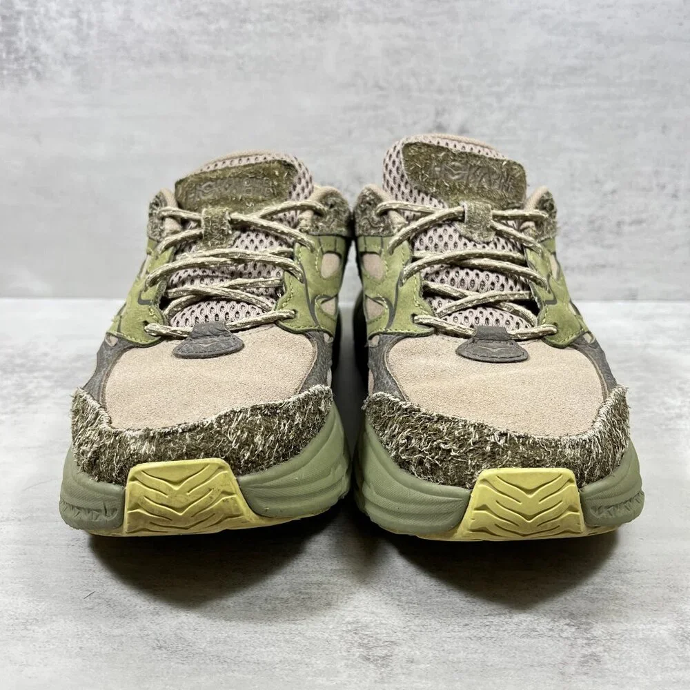 Hoka One One U Clifton L Suede Running Shoes - Women's Size 7.5 - Green - Picture 3 of 10